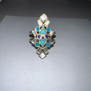 Stella & Dot Stone Tile Ring - MD/ML